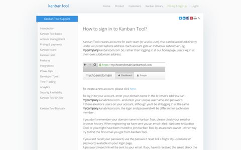 How to sign in to Kanban Tool? | Kanban Tool Support