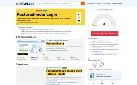 Facturadirecta Login - A database full of login pages from all ...