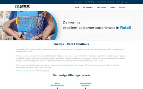 Inedge – Retail Solutions - Staffing Services - Quess Corp