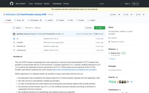 IMSGlobal/LTI-Tool-Provider-Library-PHP - GitHub