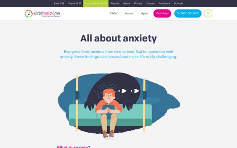 All about anxiety | Chat to a Counsellor | Kids Helpline