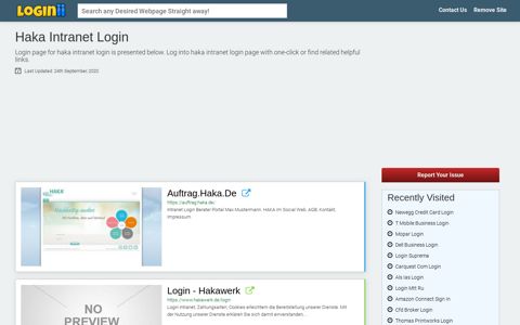 Haka Intranet Login - Loginii.com