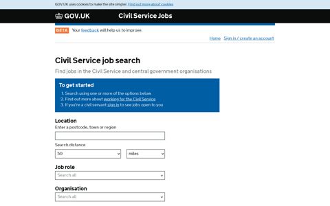 Civil Service job search - Civil Service Jobs - GOV.UK
