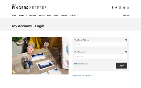 Login - The Finders Keepers