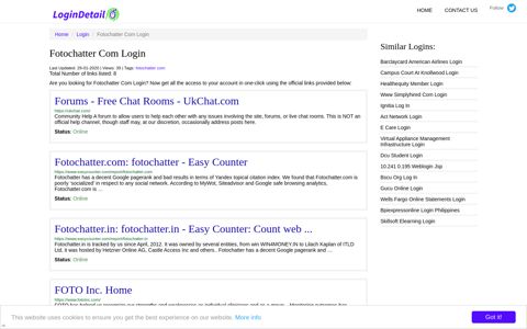 Fotochatter Com Login Forums - Free Chat Rooms - UkChat ...