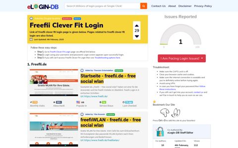 Freefii Clever Fit Login