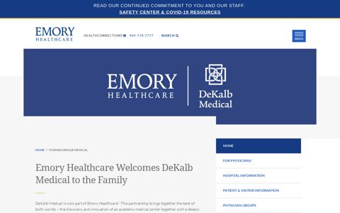 Careers at Emory Healthcare - DeKalb Medical