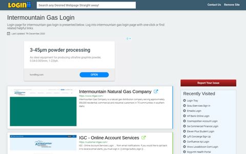 Intermountain Gas Login - Loginii.com