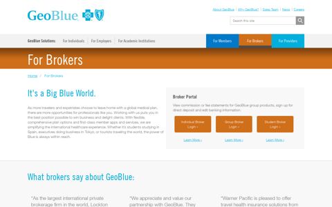 Broker Support & Contact Information| GeoBlue Company