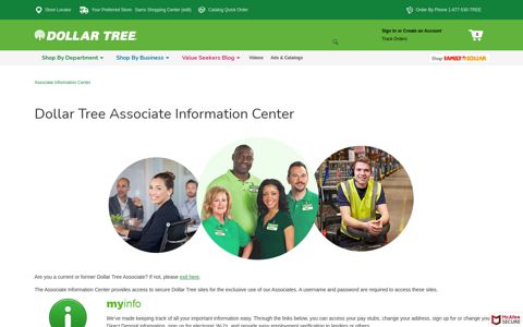 Associate Information Center - Dollar Tree