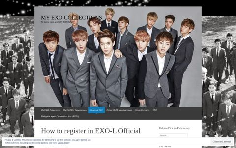 How to register in EXO-L Official Website | MY EXO ...