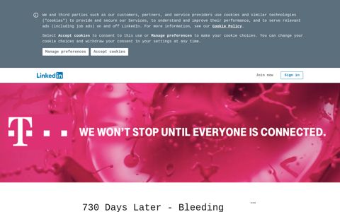 730 Days Later - Bleeding Magenta ! - LinkedIn