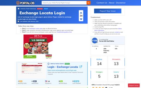 Exchange Locata Login