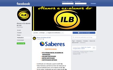Alunos e Ex-alunos do ILB - Posts | Facebook
