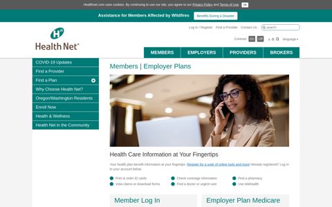 Health Net Member & Employer Log In | Health Net