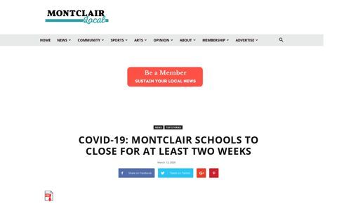 COVID-19: Montclair schools to close for at least two weeks ...