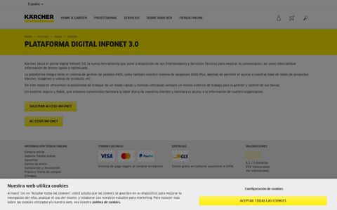 Plataforma digital Infonet 3.0 - Karcher
