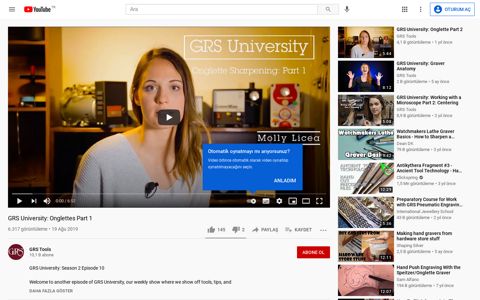 GRS University: Onglettes Part 1 - YouTube