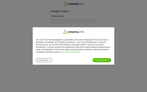 Anmelden - Camping.info