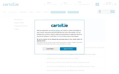 Trade Login - Cartell.ie
