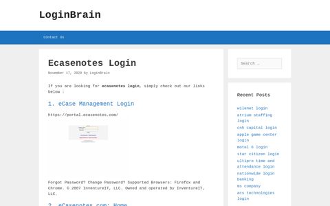 Ecasenotes Ecase Management Login - LoginBrain