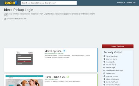 Idexx Pickup Login - Loginii.com