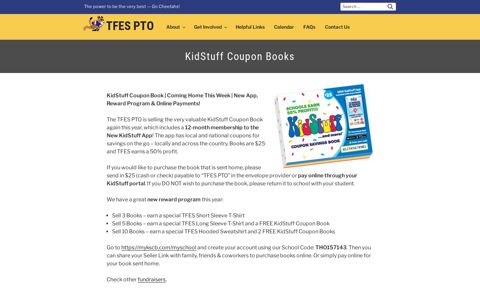 KidStuff Coupon Books – TFES PTO