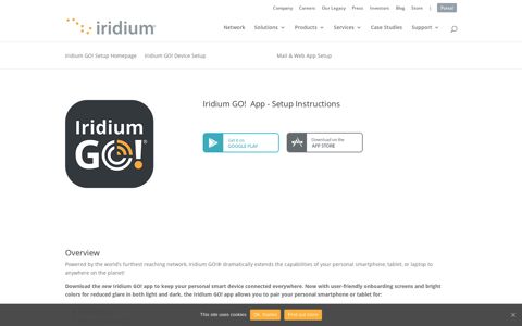 Iridium GO! App - Setup | Iridium Satellite Communications