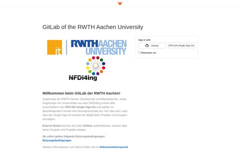 Sign in · GitLab - RWTH Aachen University