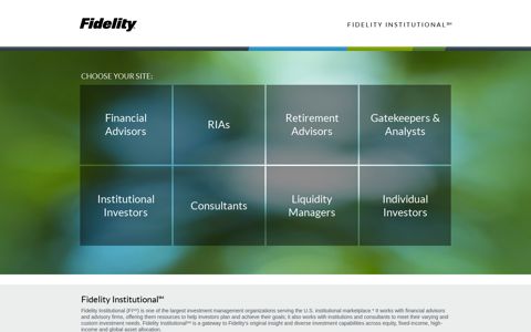 Fidelity Institutional Asset Management - Fidelity Investments