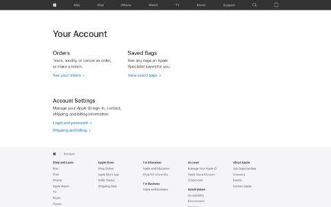 Your Account - Apple (MY)