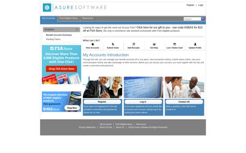 Asure Software Benefits Participant Portal > My Accounts ...