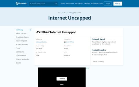 AS328262 Internet Uncapped - IPinfo.io