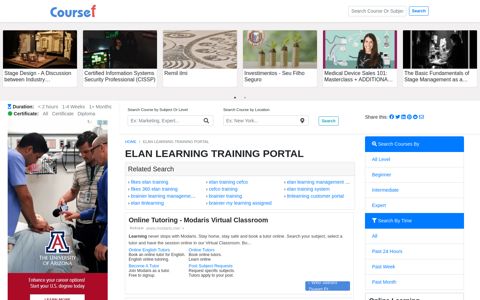 Elan Learning Training Portal - 12/2020 - Coursef.com
