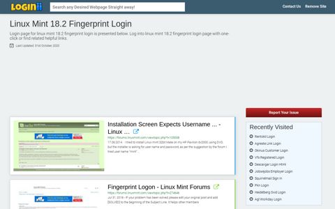 Linux Mint 18.2 Fingerprint Login
