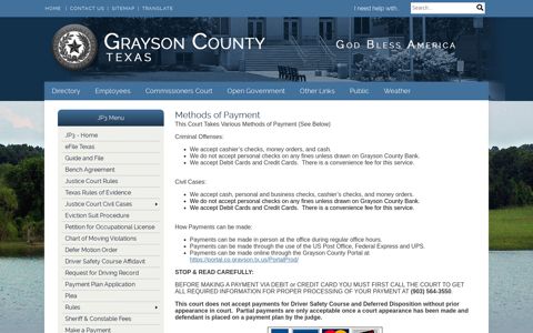 Make a Payment - Grayson County