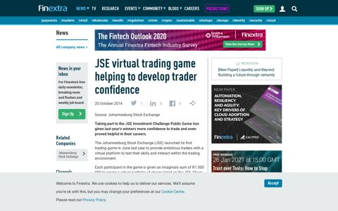 JSE virtual trading game helping to develop trader confidence