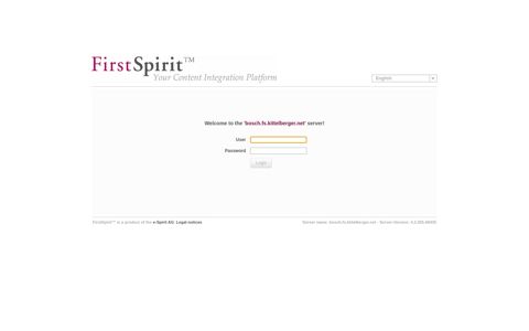login - FirstSpirit