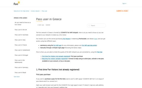 Pass user in Greece – Welcome to Fon Help Center