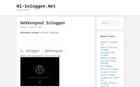 Gekkengoud Inloggen - Nl-Inloggen.Net