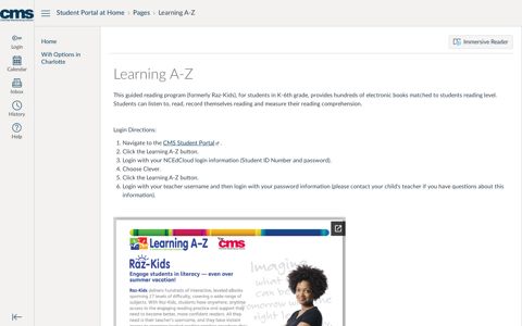 Learning AZ - Canvas Login Options