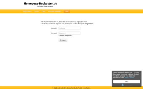 Login - Homepage-Baukasten.de