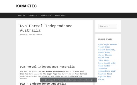 Dva Portal Independence Australia | Kanaktec