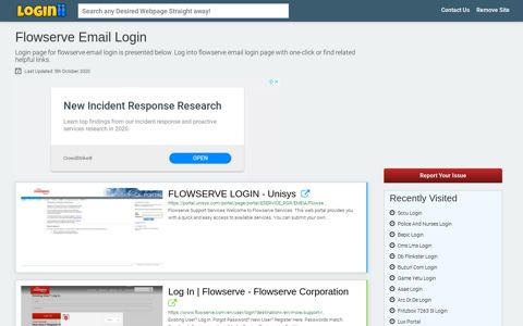 Flowserve Email Login - Loginii.com