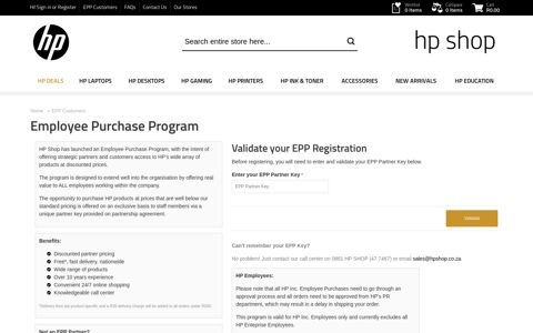 EPP Customers | HP Shop