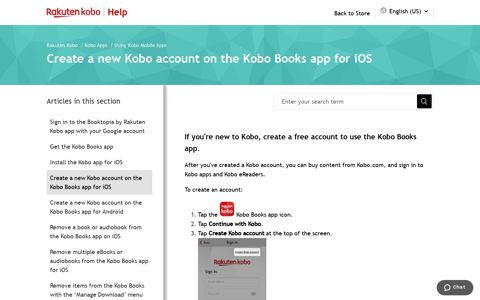 Create a new Kobo account on the Kobo Books app for iOS ...