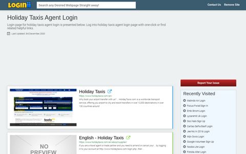 Holiday Taxis Agent Login - Loginii.com