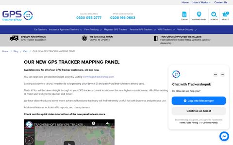 OUR NEW GPS TRACKER MAPPING PANEL - Trackershop-uk