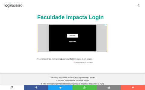 ▷ Faculdade Impacta Login - Loginacesso.net