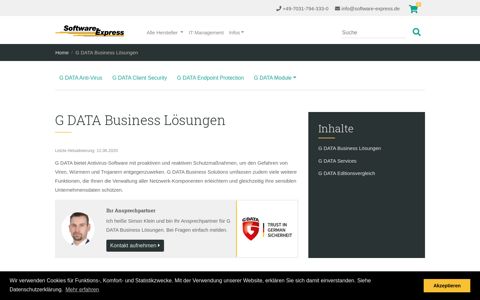 G DATA Business Lösungen | Lizenzen, Services, Preise ...